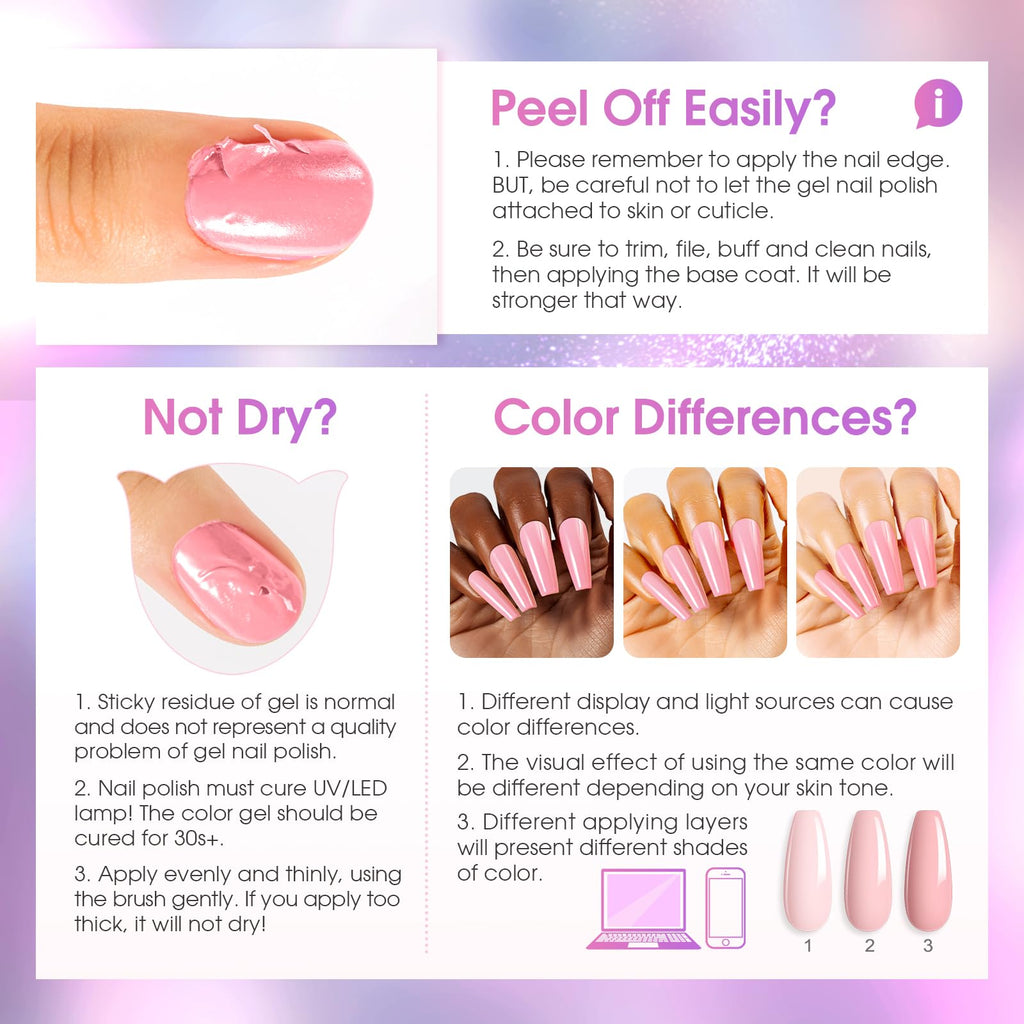 ROSALIND Cateye Gel Polish 8-Color Set — Magnetic Cat Eye Nail Polish Galaxy Collection