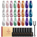 ROSALIND 8PCS Cat Eye Gel Polish with Magnet – Magnetic Diamond-Effect Nail Kit