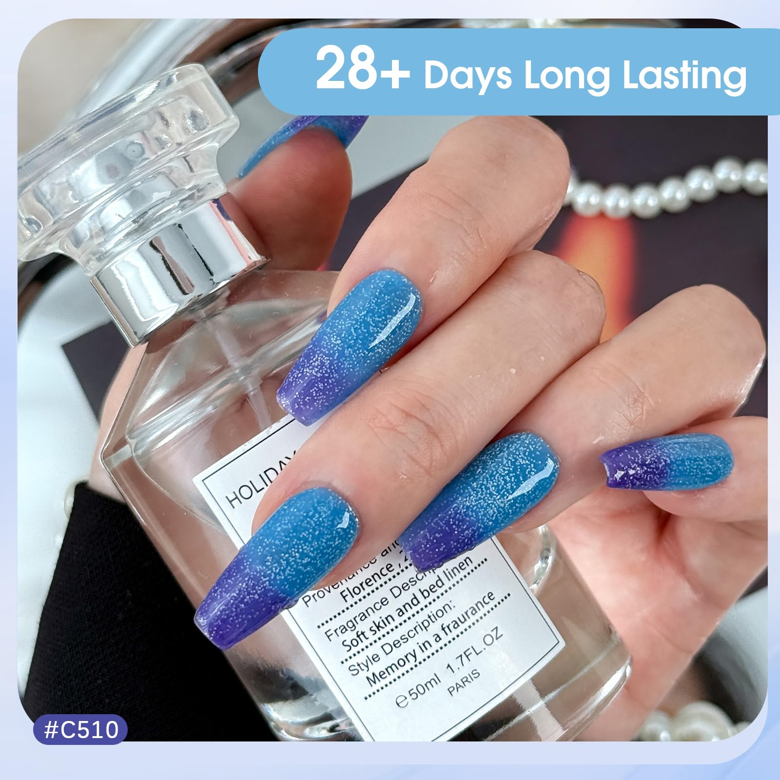 ROSALIND 12-Color Thermal Gel Nail Polish Set – Mood-Changing UV Gel Polish