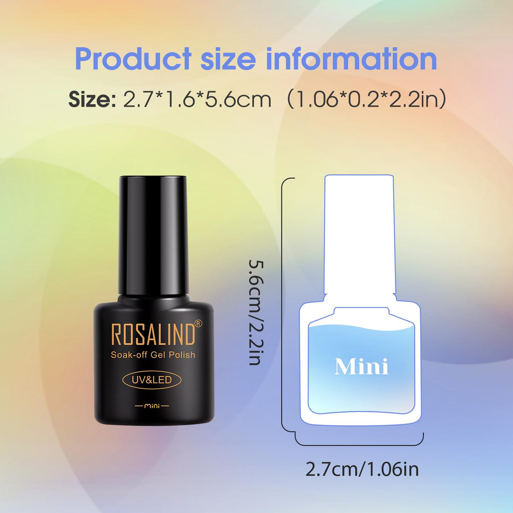 ROSALIND 80PCS Gel Polish Set – 75 Colors with Base & Top Coats for UV/LED Nail Art