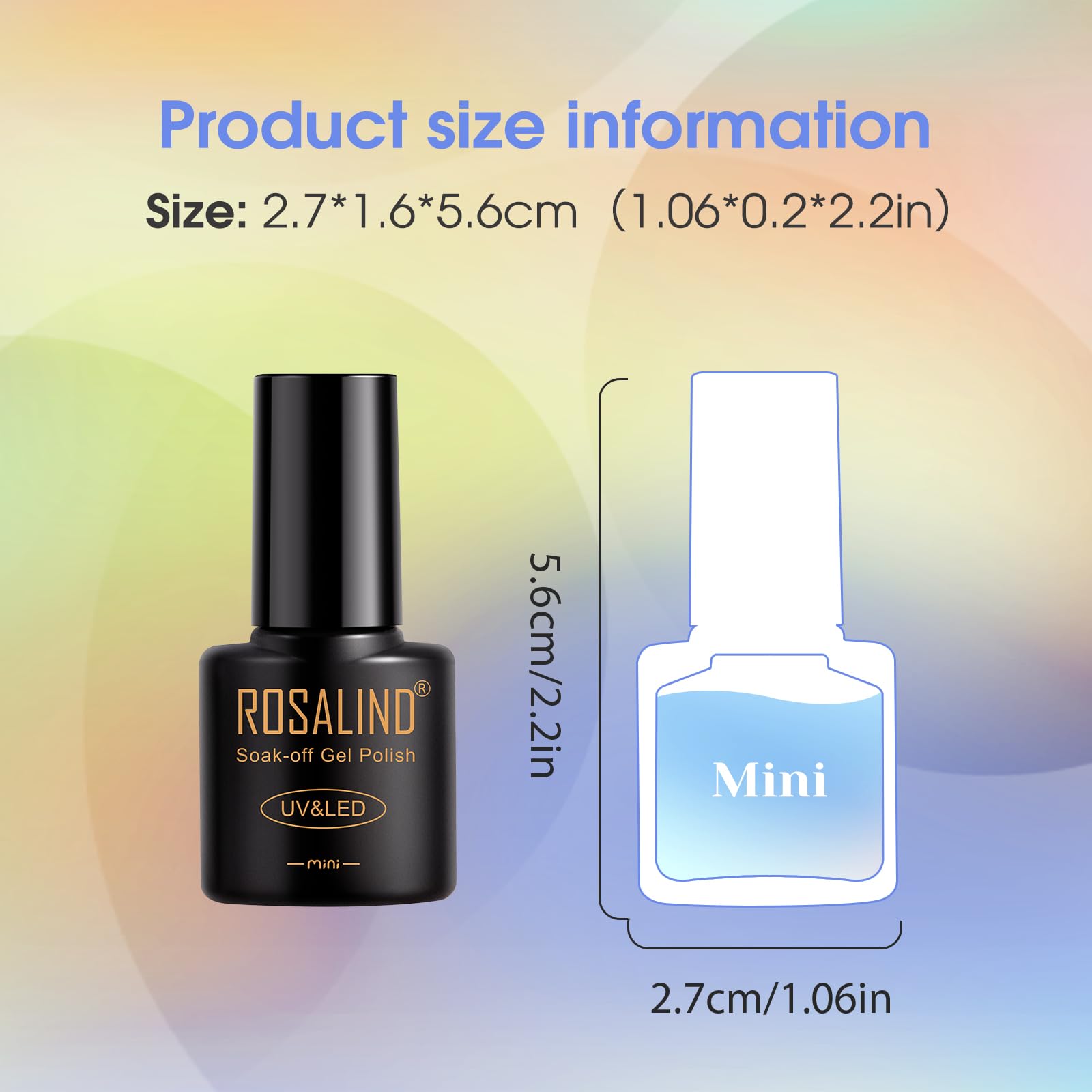 ROSALIND 80PCS Gel Polish Set – 75 Colors with Base & Top Coats for UV/LED Nail Art