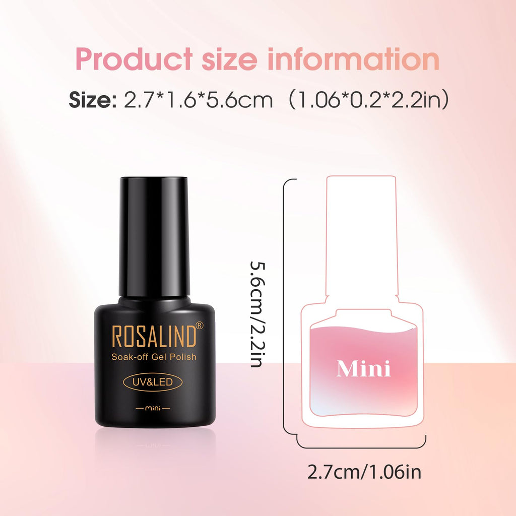ROSALIND 30pcs Jelly Cat Eye Pearl Gel Polish Set – 26 Colors + Magnet