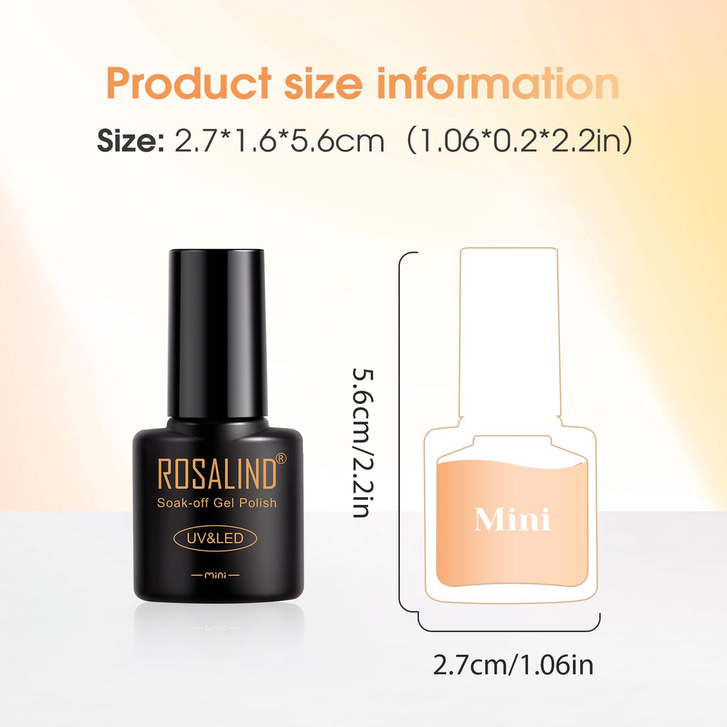 ROSALIND Fall Gel Nail Polish Set — 26 Colors with Base/Top Coats