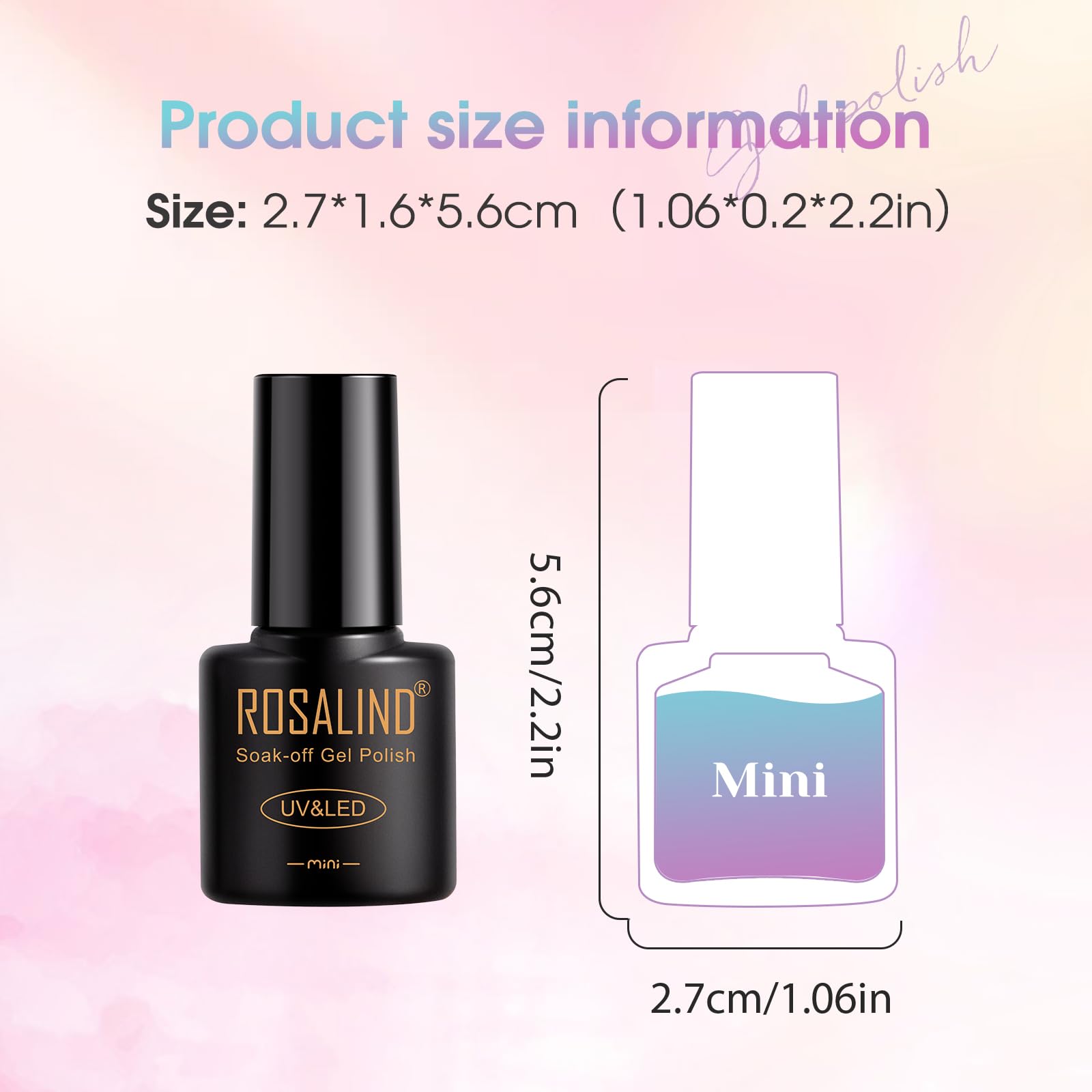 ROSALIND 12-Color Thermal Gel Nail Polish Set – Mood-Changing UV Gel Polish