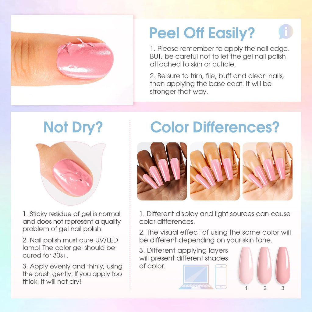 ROSALIND 30pcs Gel Nail Polish Set – 26 Neon Colors + Base Coat & Glitter Top Coats