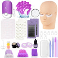 Rose Manor Lash Extension Kit for Beginners | Mannequin Head & Training Tools