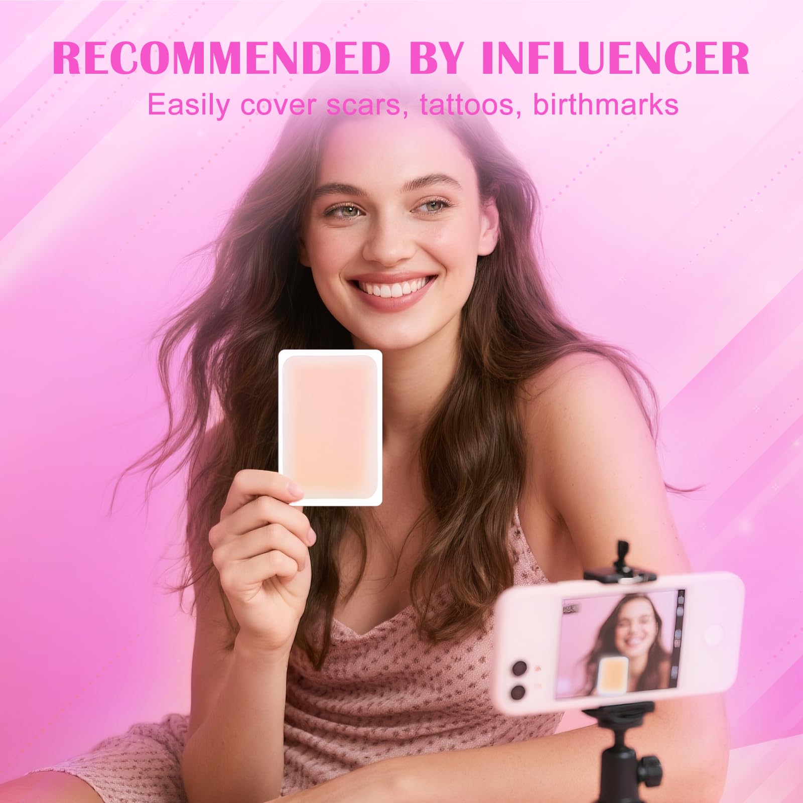 Rose Romee 20Pcs Tattoo Cover Up Patches – Waterproof & Ultra-Thin 0.02mm Skin Concealer, Stays Up to 7 Days