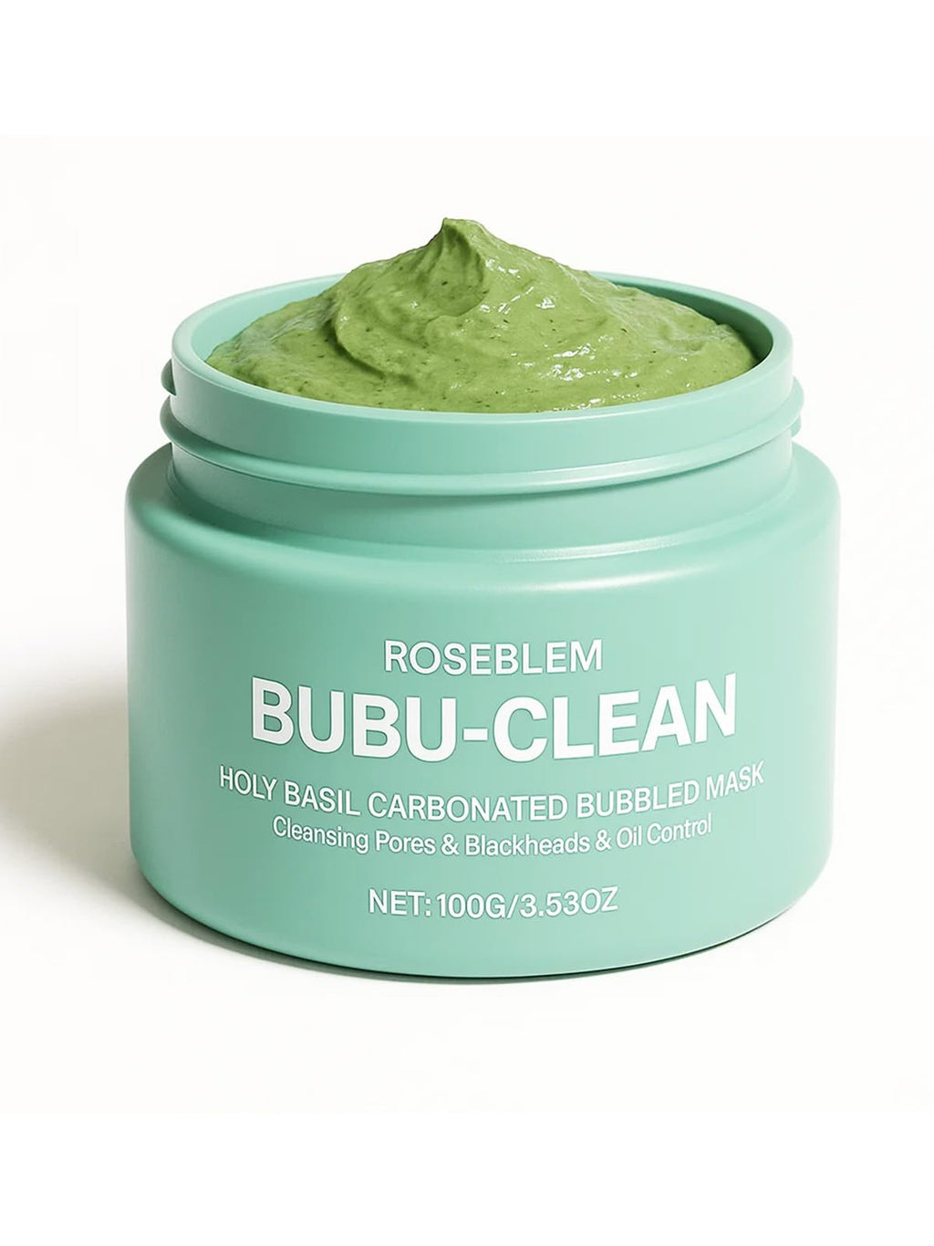 Roseblem Holy Basil Bubble Deep Mask – Carbonated Clay for Pore Cleansing & Oil Balance (3.53 oz)