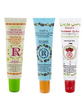 Rosebud Perfume Co. Tube 3 Pack – Tropical Ambrosia Balm, Rose & Mandarin Lip Balm, Strawberry Lip Balm