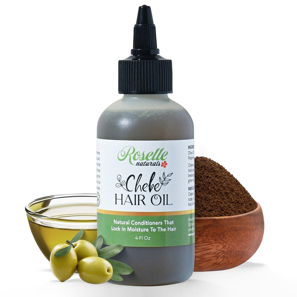 Roselle Naturals Chebe Oil for Hair Growth — USA Made, 4 Fl Oz | For Black Women
