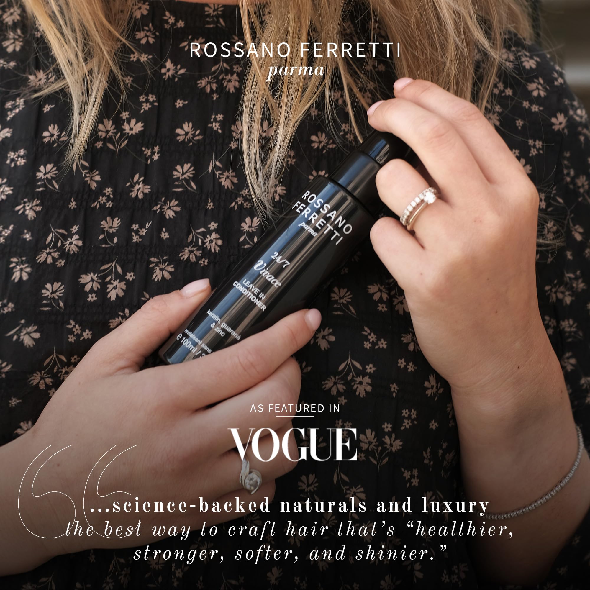 Rossano Ferretti Vivace Leave-In Conditioner Spray | Hydration, Detangling & Frizz Control | Keratin | Vegan Luxury
