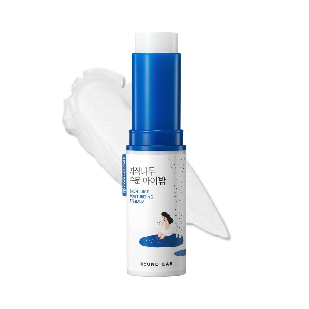 ROUND LAB Birch Juice Eye Stick | Icy Cooling Depuffing Balm for Puffy Eyes & Dark Circles | 0.35 oz