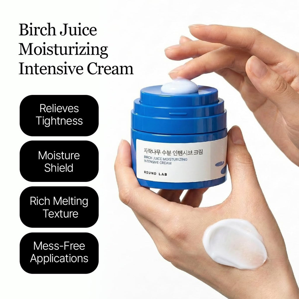 ROUND LAB Birch Juice Moisturizing Intensive Cream – Deep Hydration with Birch Sap & Hyaluronic Acid