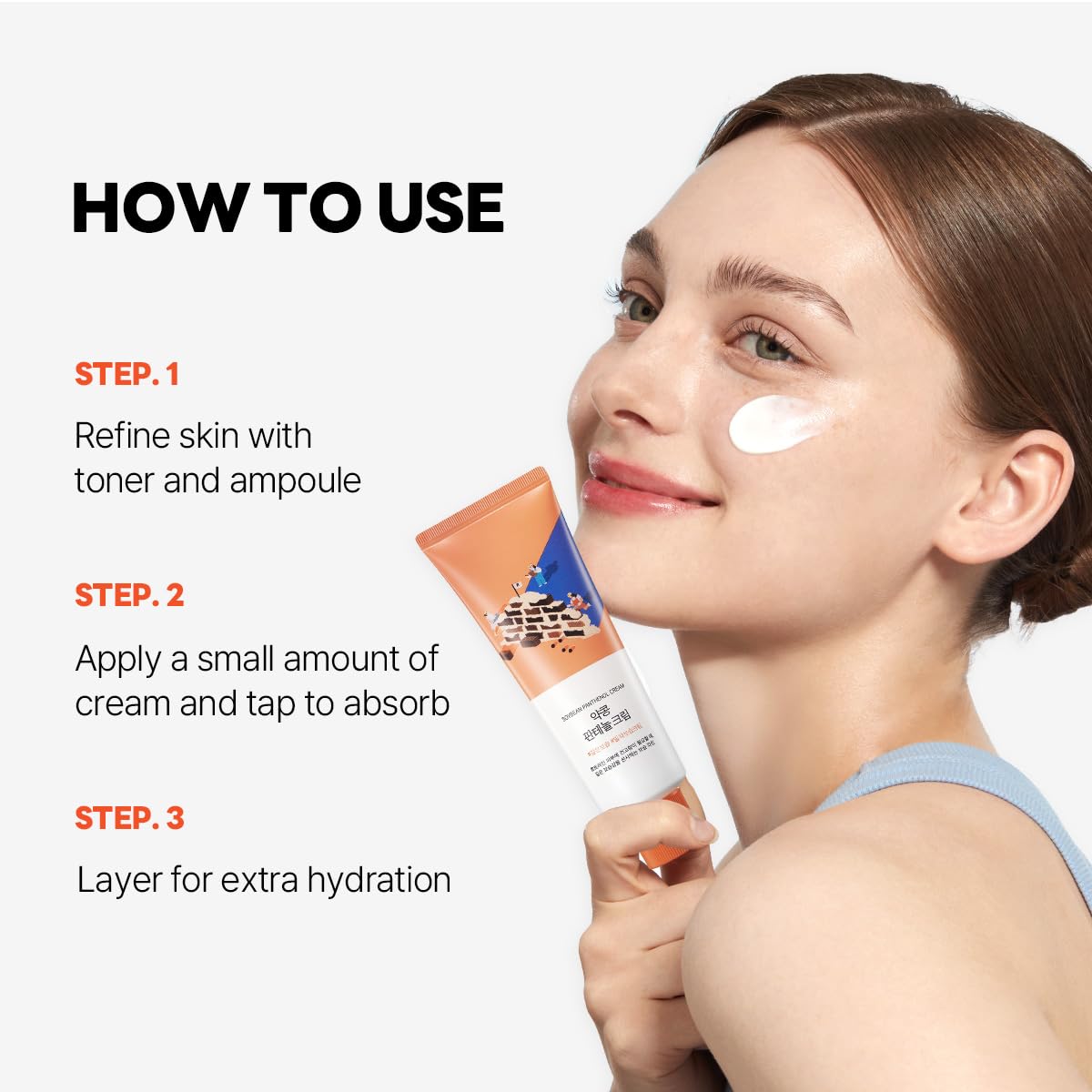 ROUND LAB Soybean Panthenol Cream — 120-Hour Hydration & Barrier Repair