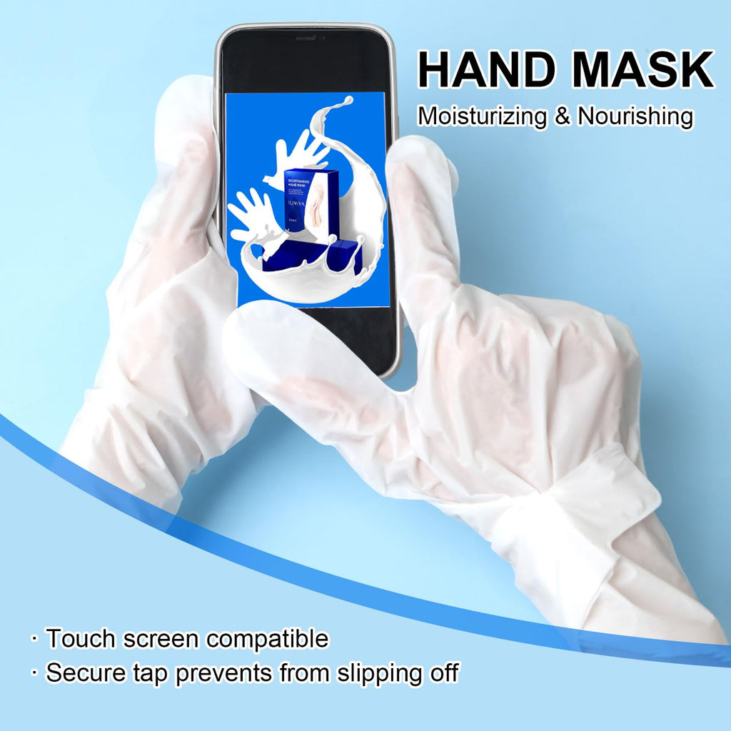 ROUSE Hand & Foot Mask Set — 3 Hand Masks + 3 Foot Masks with Nicotinamide, Shea Butter, Goat Milk