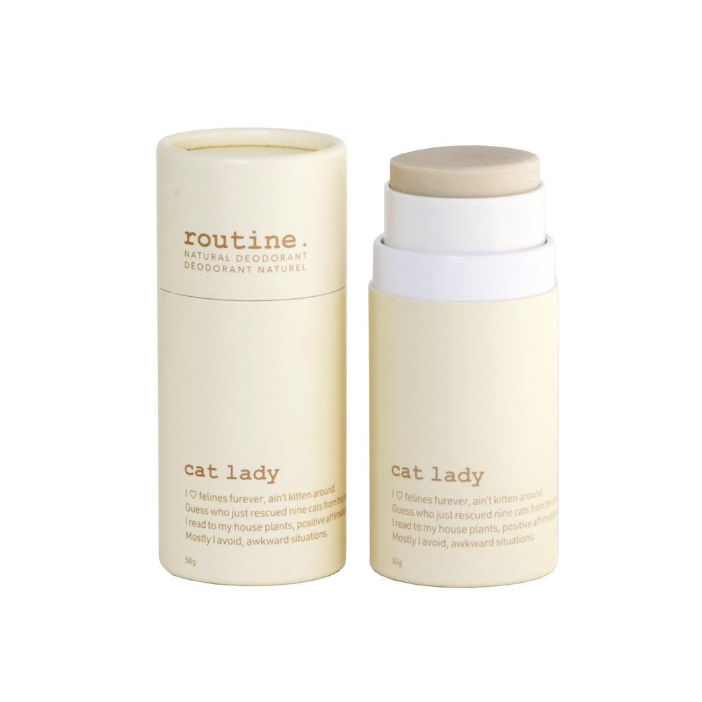 Routine Cat Lady Deo Stick – Aluminum-Free Natural Deodorant for Women & Men | 1.7 fl oz