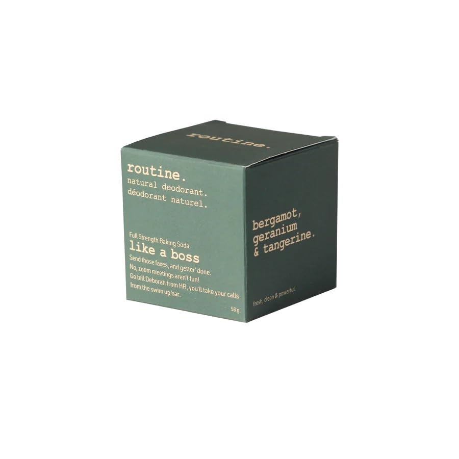 Routine Natural Aluminum-Free Deodorant Cream Jar – Rose Geranium, Mandarin & Bergamot