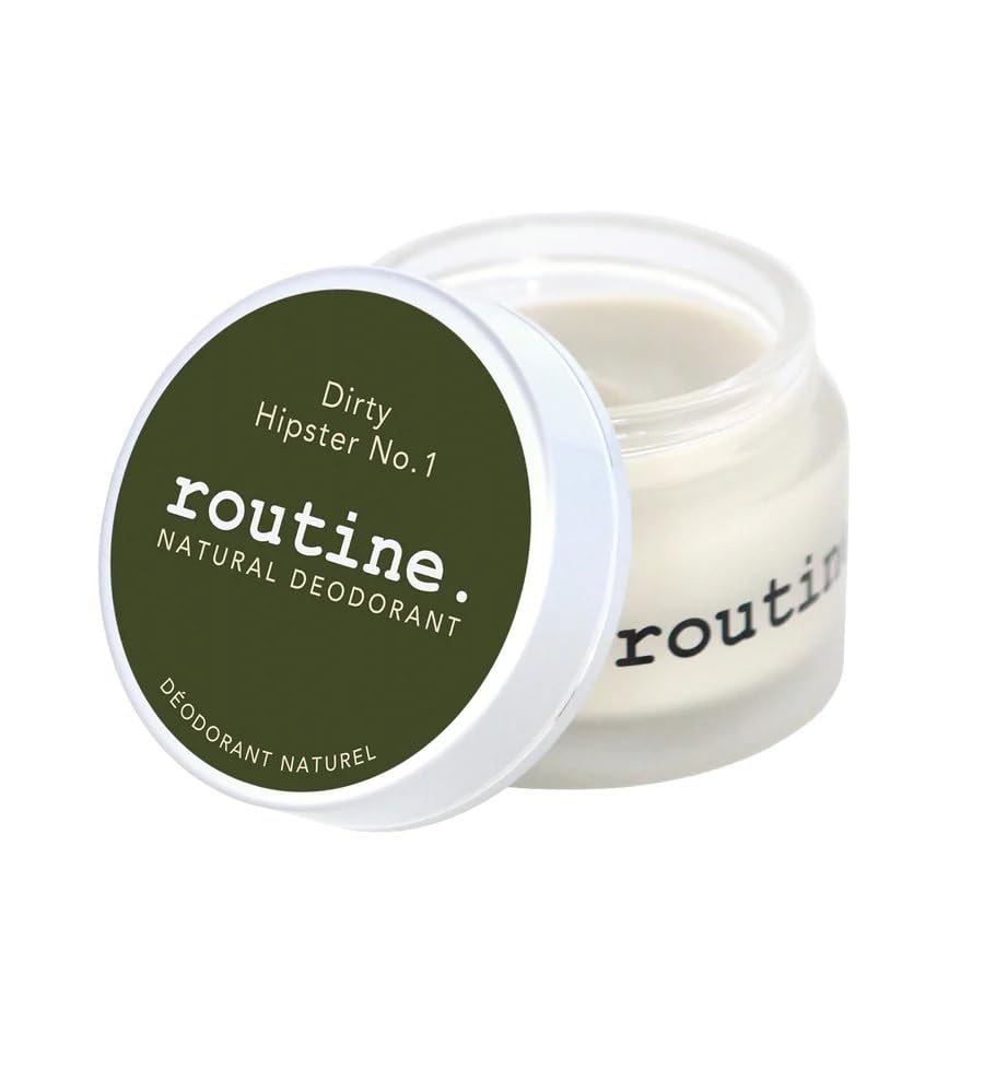 Routine Patchouli Aluminum Free Natural Deodorant 58g for Sensitive Skin | Patchouli & Patchouley (DIRTY HIPSTER NO.1 Jar)