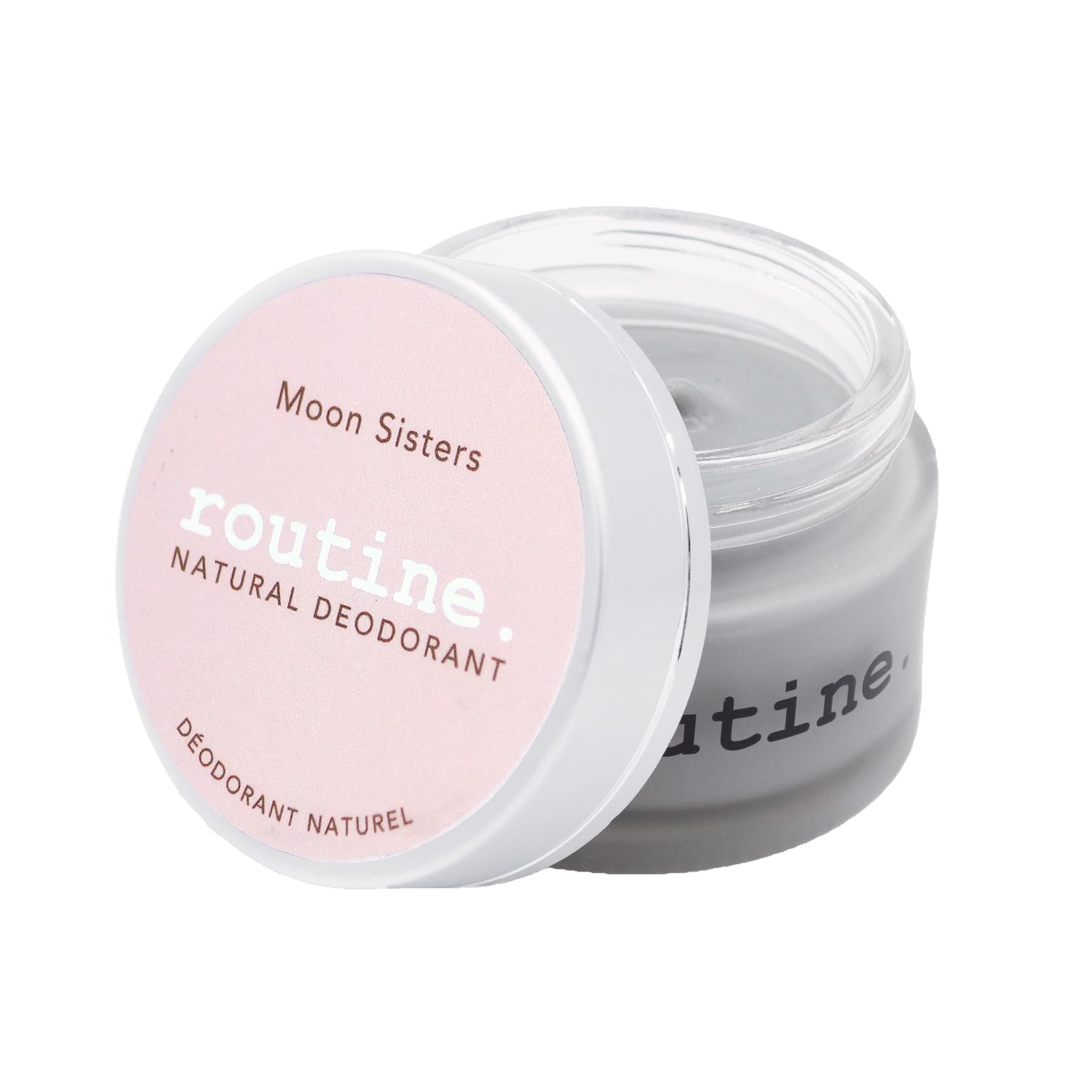 Routine Moon Sisters Aluminum-Free Natural Deodorant (2 oz) | Cream Jar with Rose, Neroli, Lavender & Vetiver