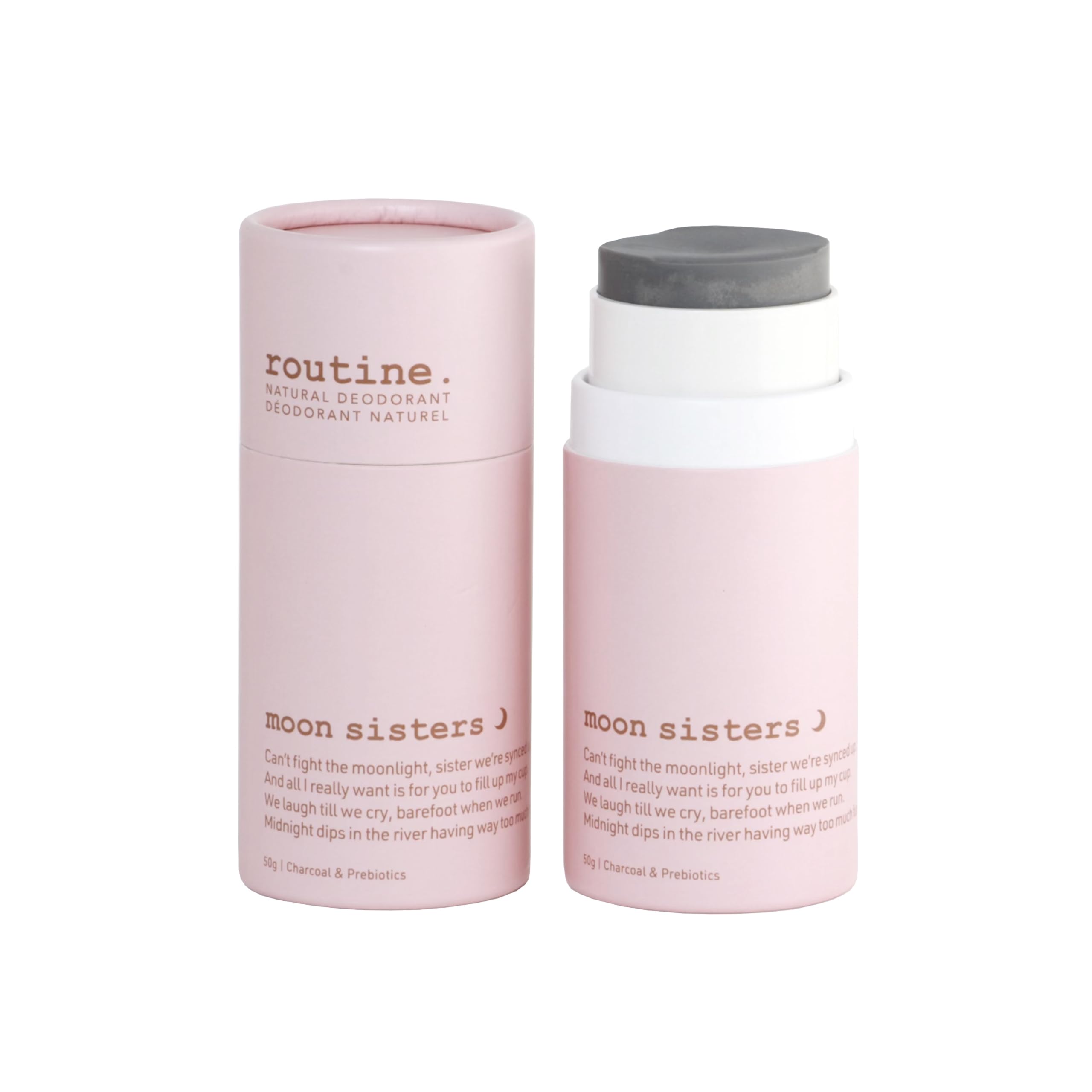ROUTINE Moon Sisters Stick Deodorant, 50 g – Floral, Natural & Sustainable