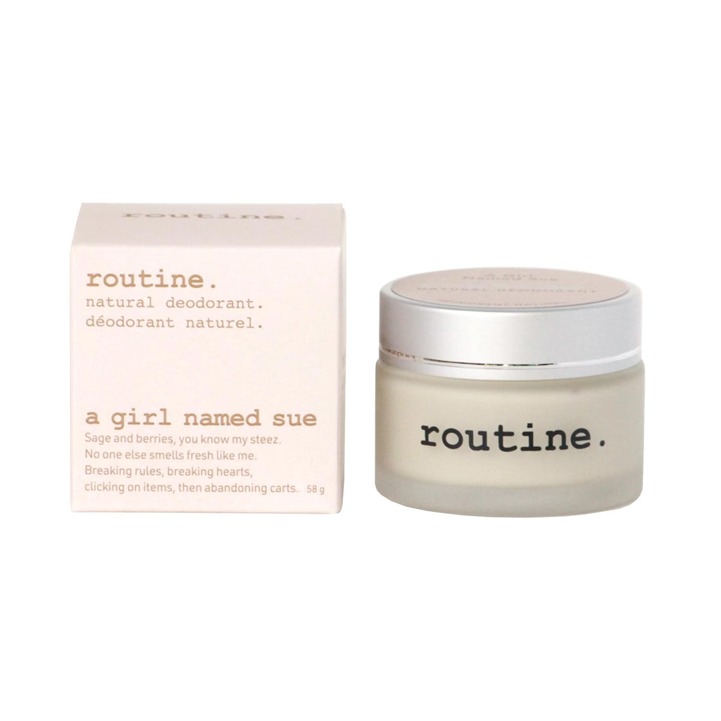 Routine Natural Aluminum-Free Deodorant – Raspberry & Sage (Cream Jar) for Women & Men | 2 fl oz