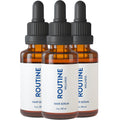 Routine Wellness Hair Treatment Serum for Thinning Hair – Plant-Based Rosemary, Tea Tree & Argan Oils (Pack of 3)