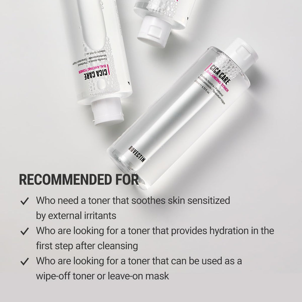 ROVECTIN CICA Care Purifying Toner – Soothing Toner for Sensitive Skin (8.8 fl oz)