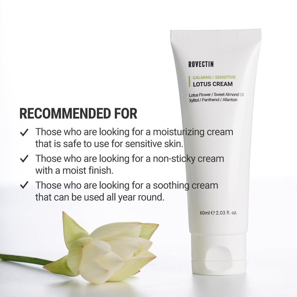 ROVECTIN Calming Lotus Water Cream + Aqua Cleansing Gel Bundle (2 Pack)