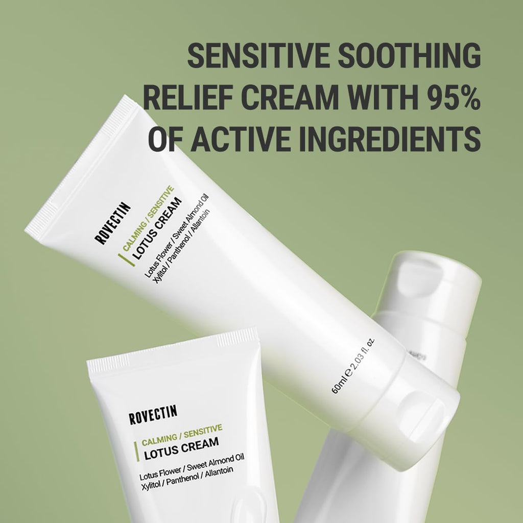 ROVECTIN Calming Lotus Water Cream + Aqua Cleansing Gel Bundle (2 Pack)