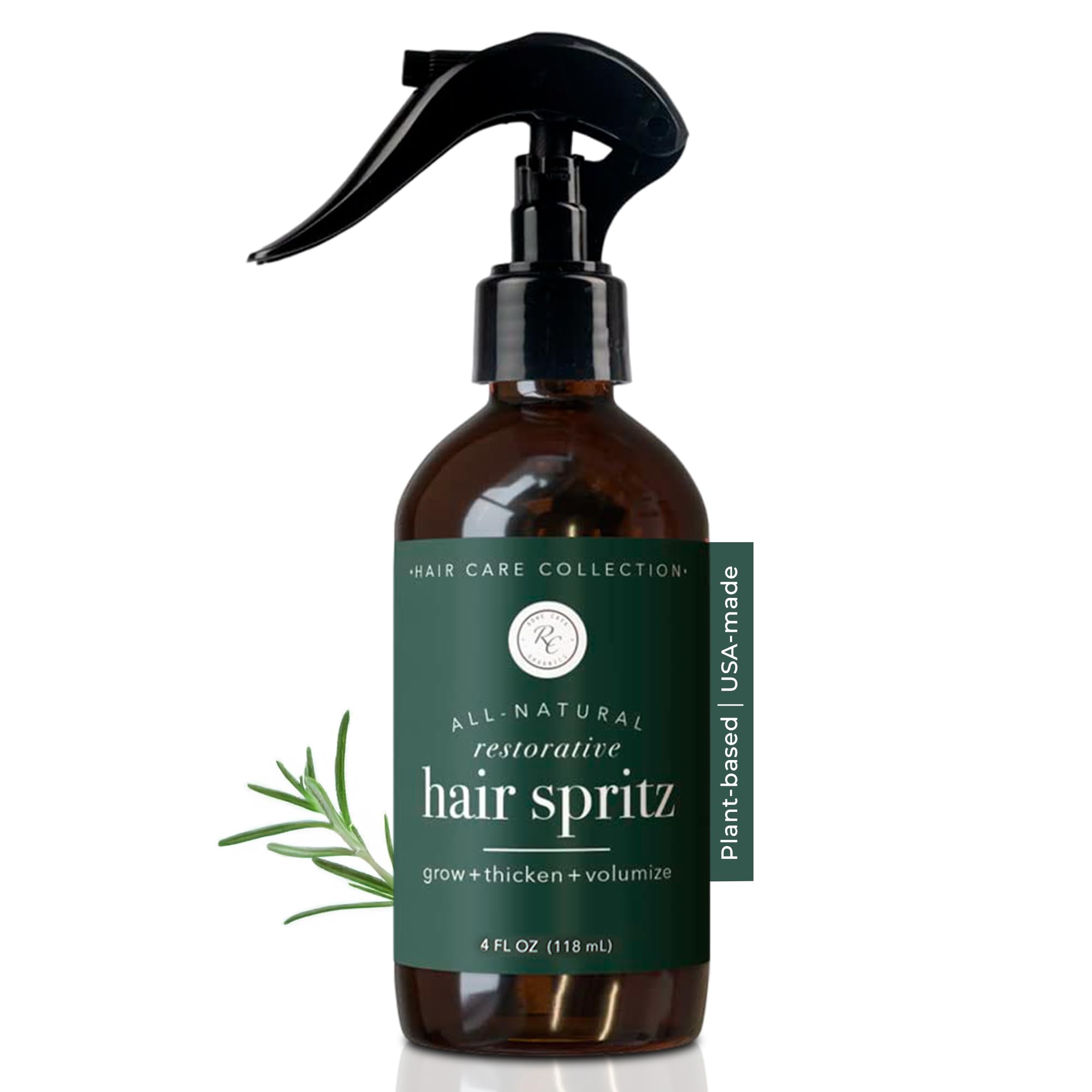 Rowe Casa Organics Restorative Hair Spritz with Witch Hazel & Essential Oils — Natural Hair Thickener, 4 Fl Oz