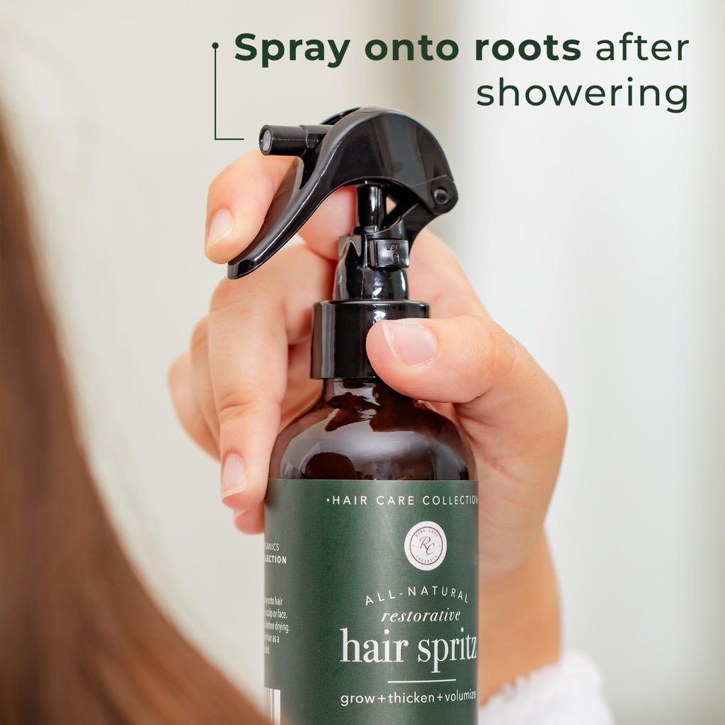 Rowe Casa Organics Restorative Hair Spritz with Witch Hazel & Therapeutic Essential Oils - 8 Fl Oz
