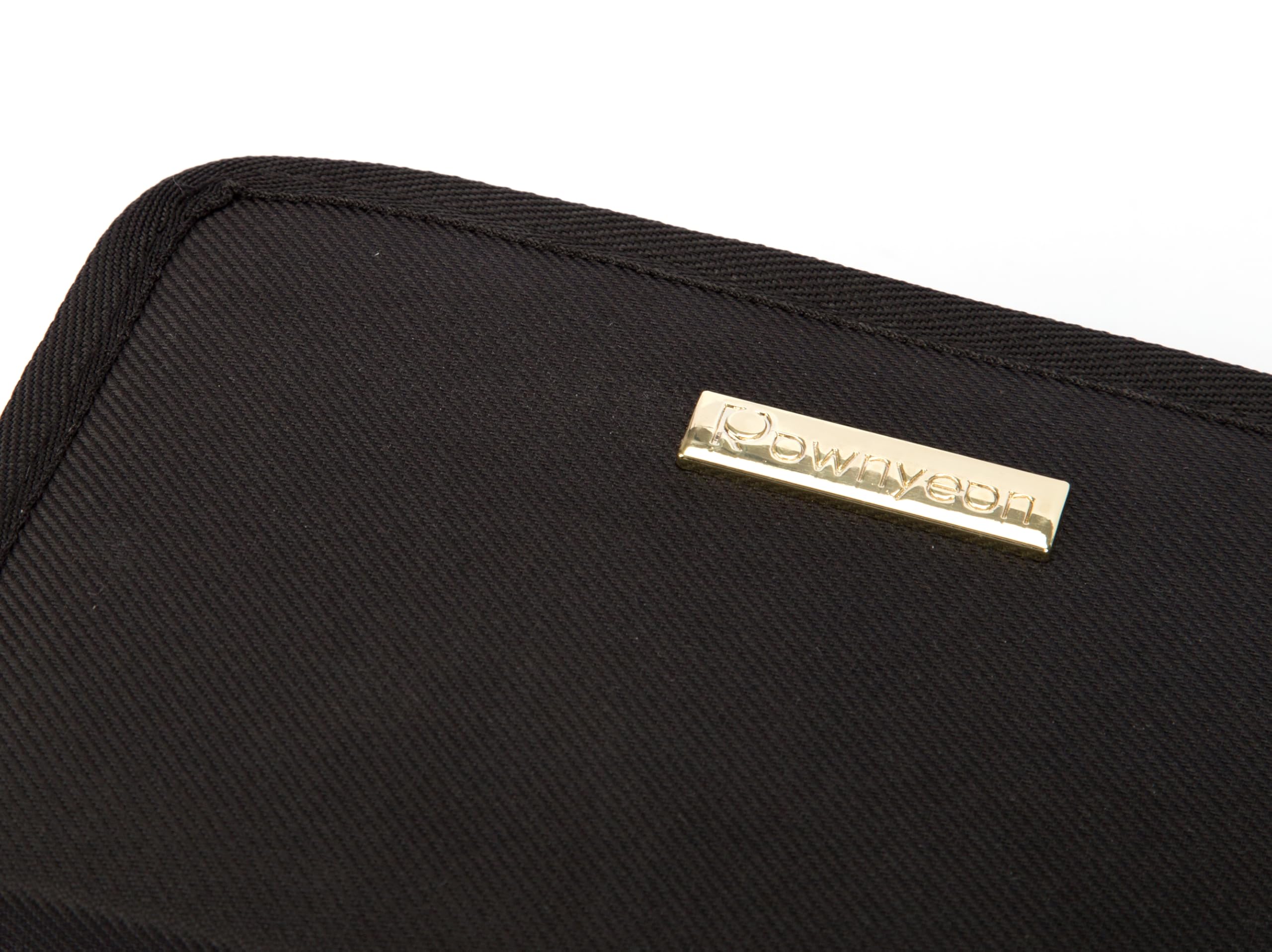 ROWNYEON Lipstick Organizer Bag — 16-Slot Short Lipstick Travel Case, Gold Zipper