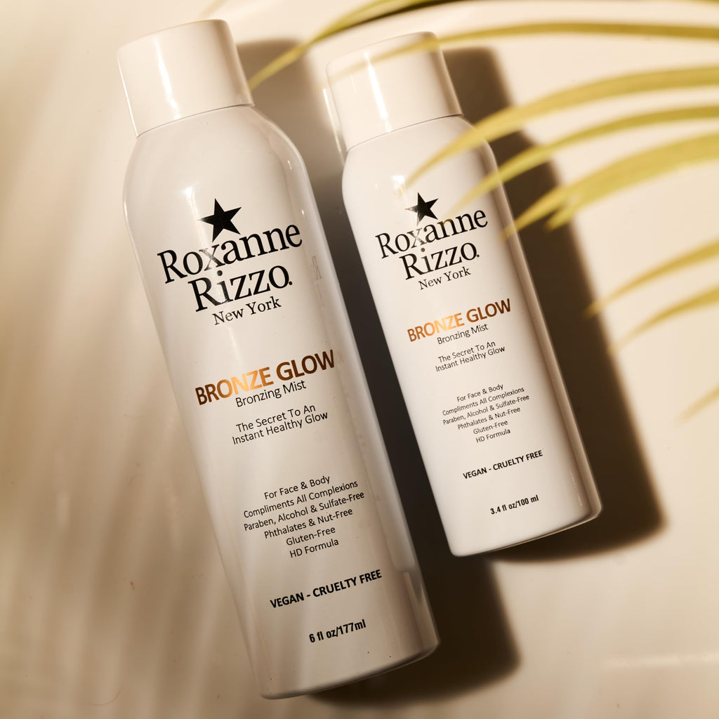 Roxanne Rizzo Bronze Glow Duo – Celebrity Choice Bronzer & Hydrating Mist (177ml + 100ml) – Face & Body