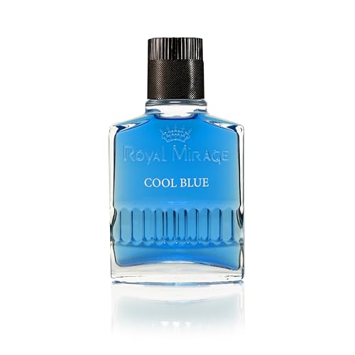 Royal Mirage Cool Blue Aftershave for Men – Ocean Fresh Post-Shave Lotion, 3.4 oz
