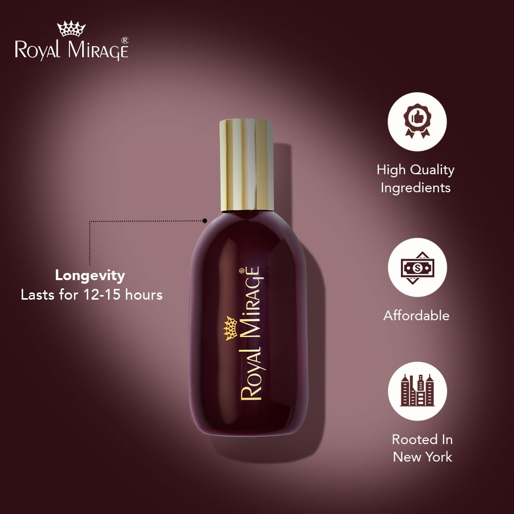 Royal Mirage Original Eau de Cologne for Men – Bergamot & Jasmine, 120ml | Premium Long-Lasting Scent
