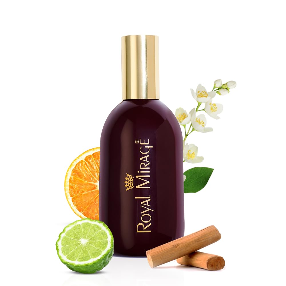 Royal Mirage Original Eau de Cologne for Men – Bergamot & Jasmine, 120ml | Premium Long-Lasting Scent