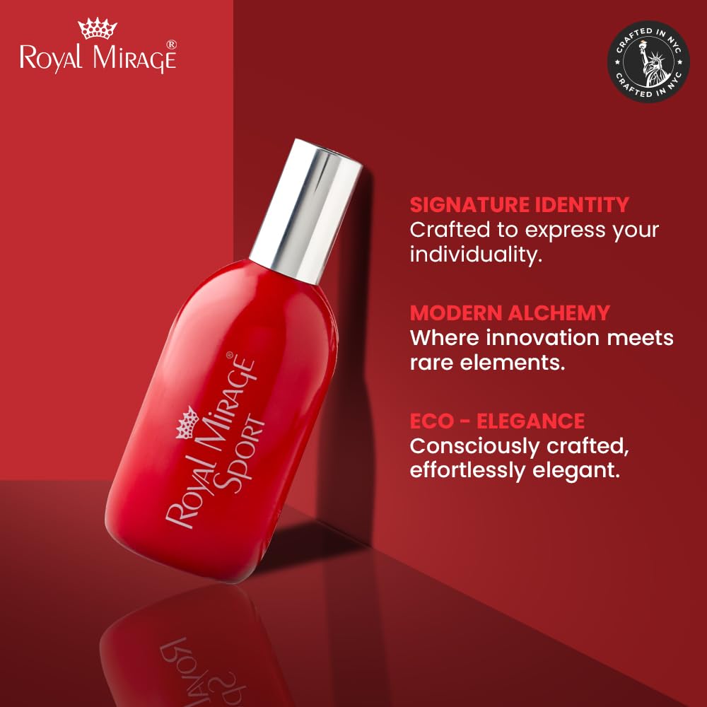 Royal Mirage Sport Eau de Cologne – Fresh Green & Floral, 120ml