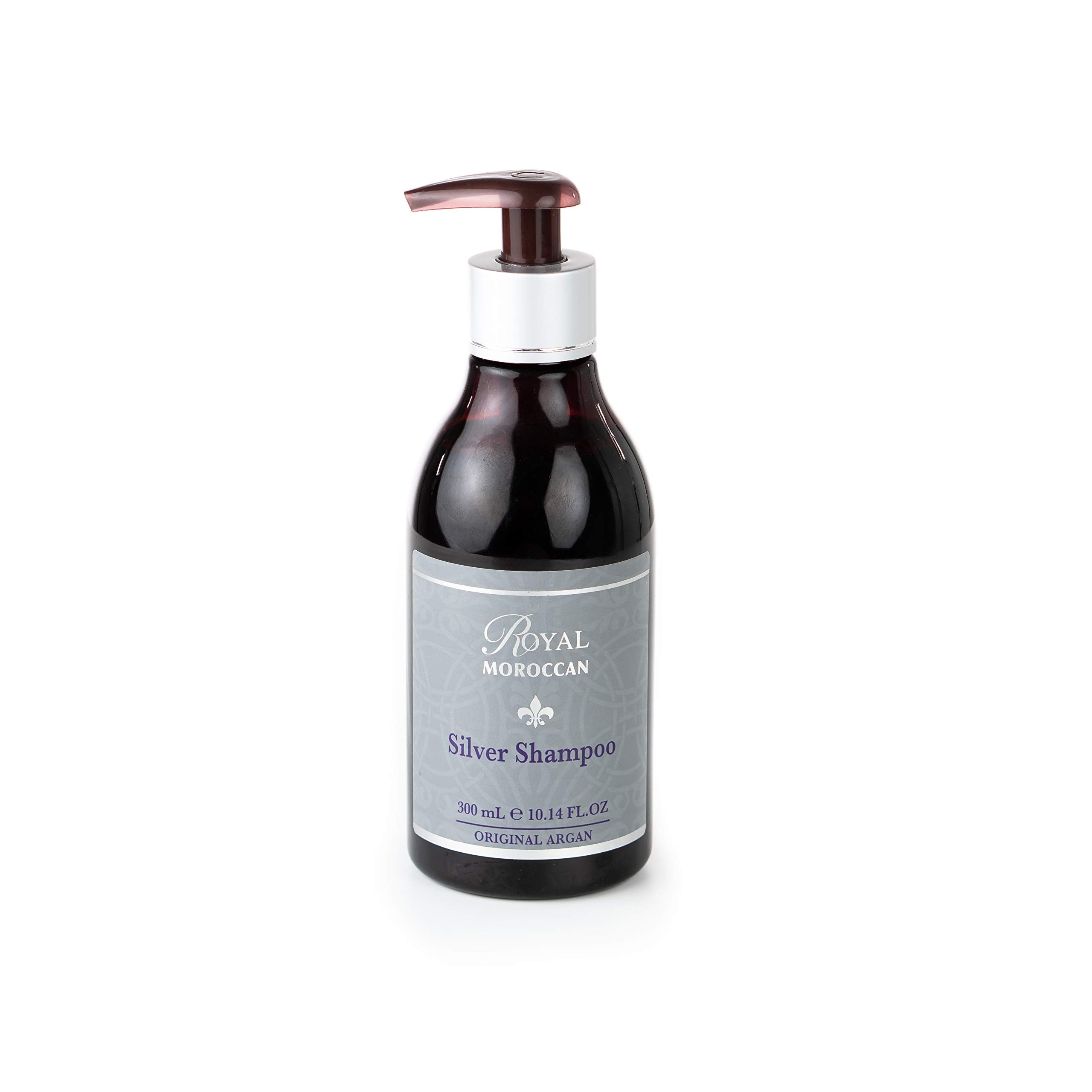 Royal Moroccan BEST SILVER SHAMPOO — Purple Shampoo for Blond & Grey Hair, Argan Oil, Paraben-Free