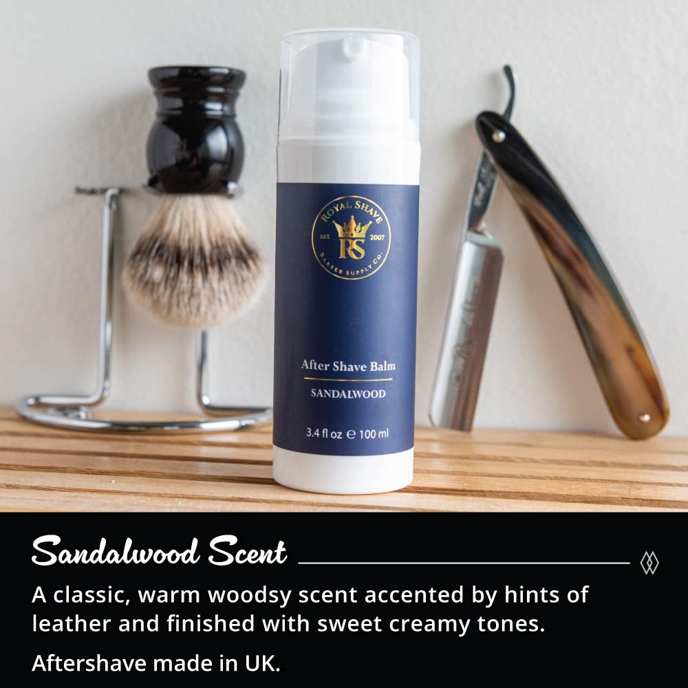 Royal Shave Aftershave Lotion – Soothing, Hydrating Post-Shave Balm (UK Made)