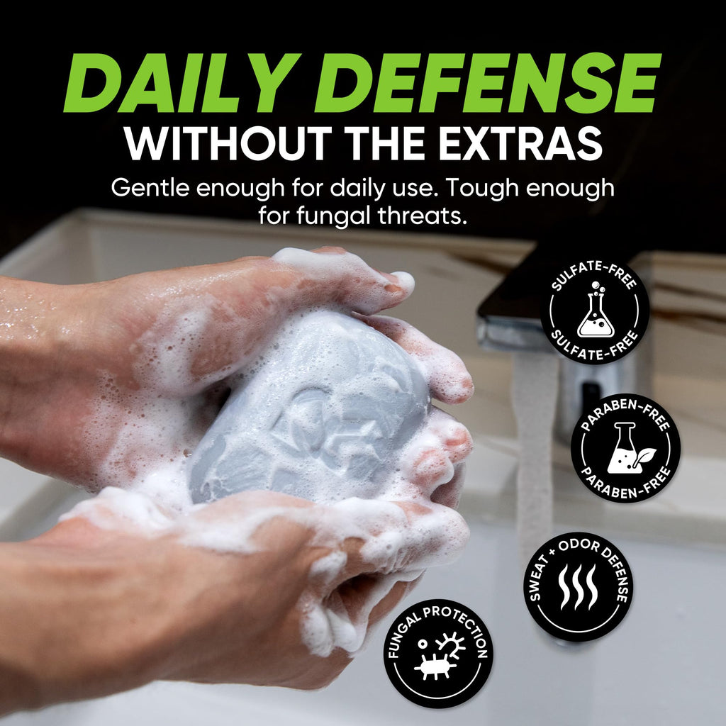 Roycederm Antifungal Soap for Active Skin – Medicated Bar with Tea Tree, Charcoal & Volcanic Ash