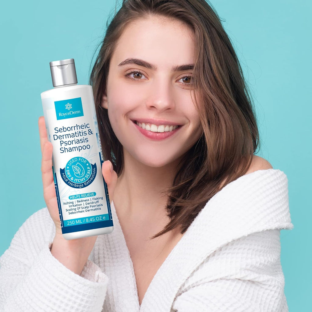 Roycederm Psoriasis & Seborrheic Dermatitis Shampoo – Itch Relief & Flake Control