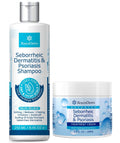 Roycederm Seborrheic Dermatitis & Psoriasis Scalp Treatment Kit – Shampoo and Cream for Dry Itchy Scalp