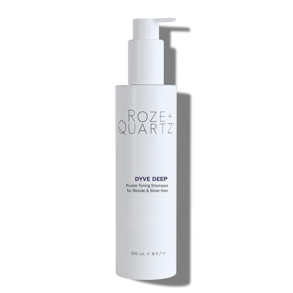 Roze + Quartz Dyve Deep Shampoo – Ultra Purple Toner for Blonde, Silver & Highlighted Hair (8.5 oz)