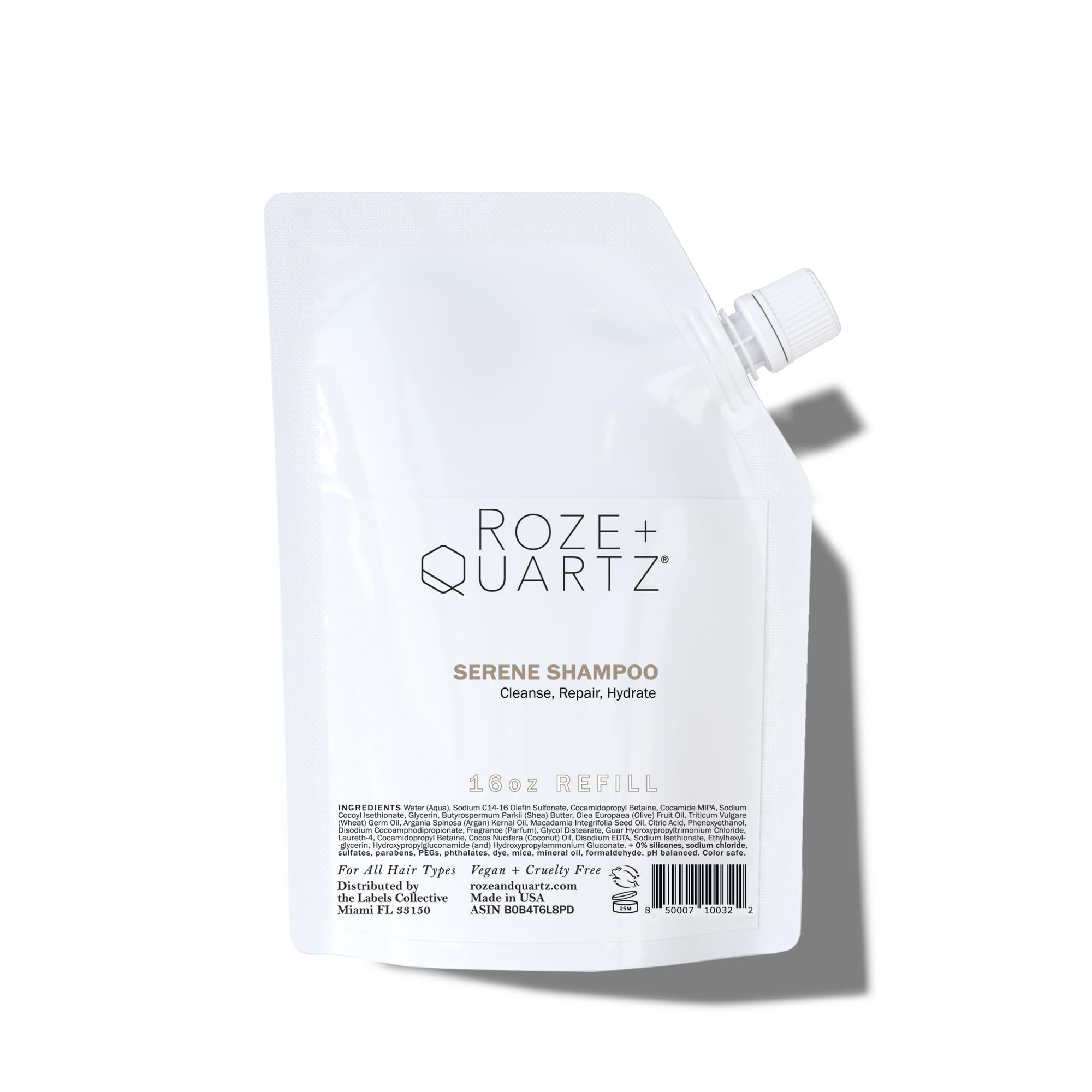 Roze + Quartz Serene Shampoo with Facet Fix Bond Builder (30ml)