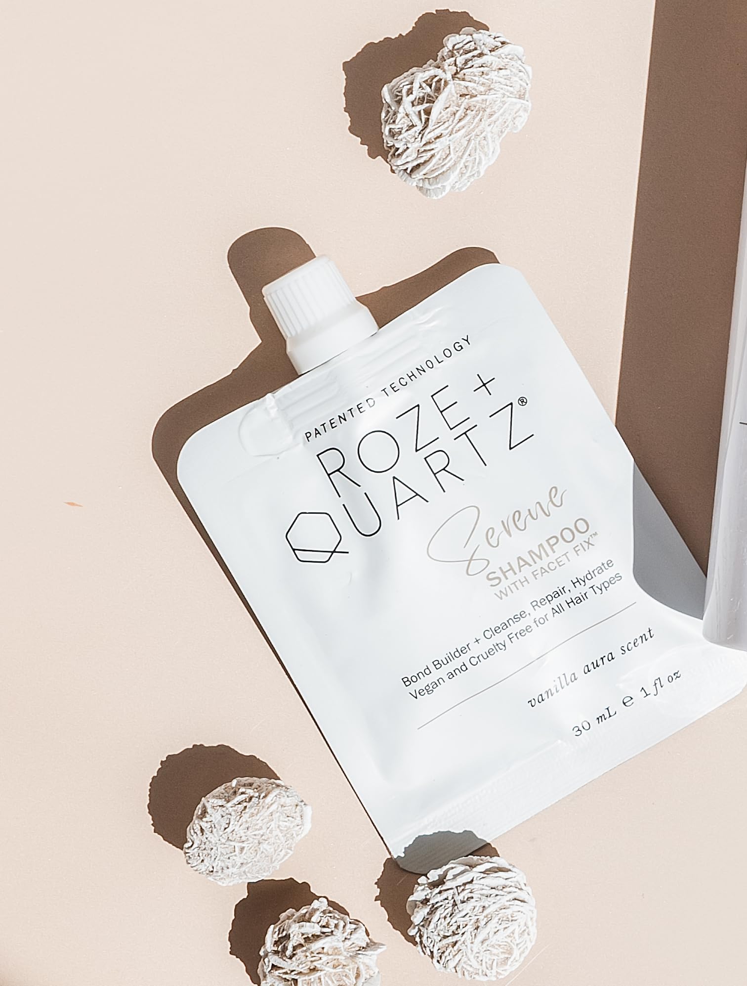 Roze + Quartz Serene Shampoo with Facet Fix Bond Builder (30ml)