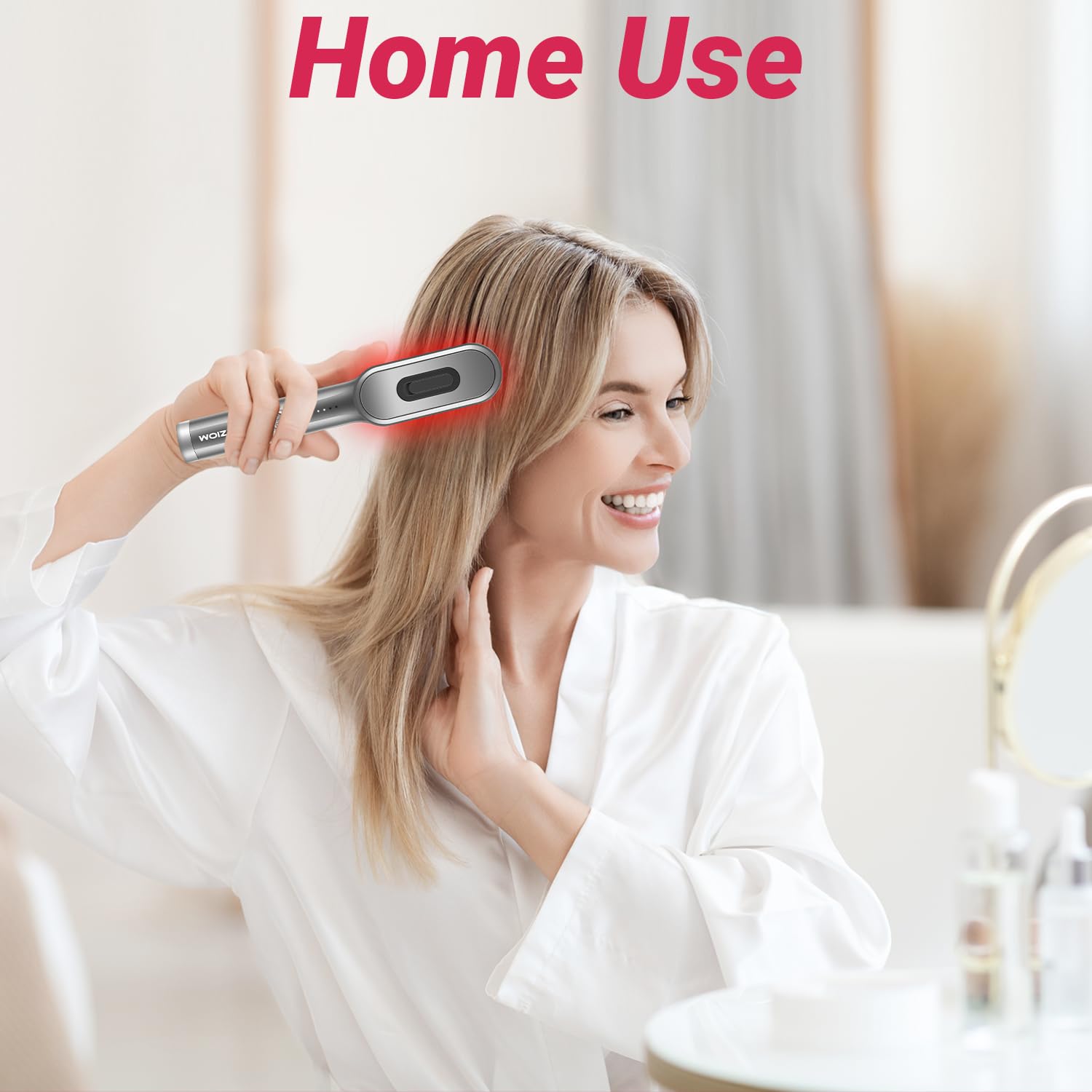 RRZIOM Laser Hair Growth Comb – Daily Use, Portable for Home or Travel