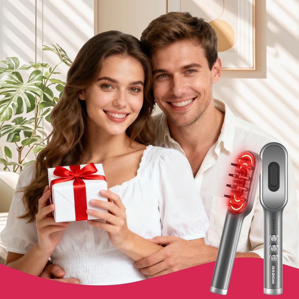 RRZIOM Laser Hair Growth Comb – Daily Use, Portable for Home or Travel