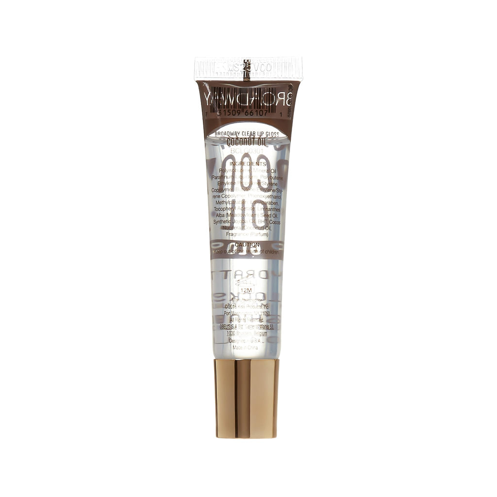 Ruby Kisses Broadway Vita-Lip Clear Lip Gloss – Ultra Hydrating, High Shine, 12-Pack
