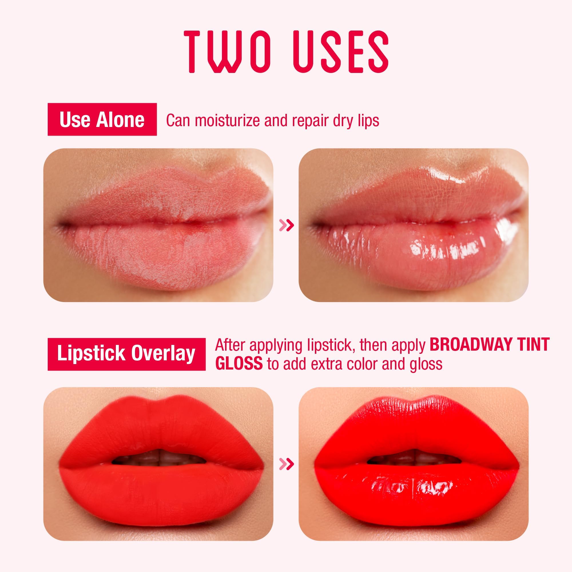 Ruby Kisses Broadway Vita-Lip Gloss Set (11-Pack) Ultra-Hydrating, High-Shine Lip Gloss