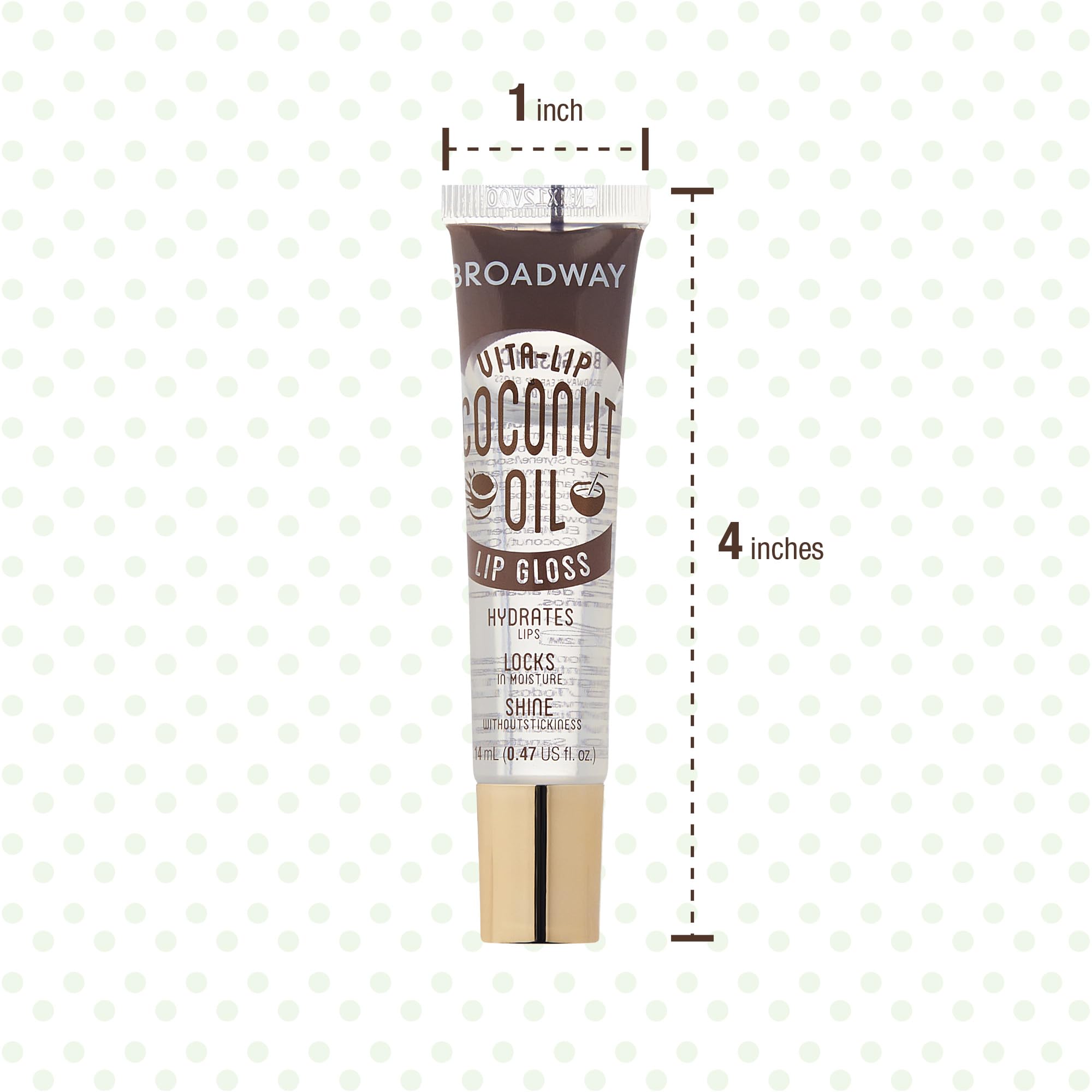 Ruby Kisses Broadway Vita-Lip Clear Lip Gloss – Ultra Hydrating, High Shine, 12-Pack